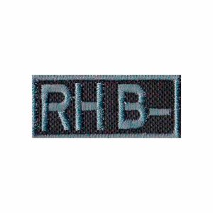 Patch Bordado - Saude Tipo Sanguineo Sangue Rh B- PL60306-139