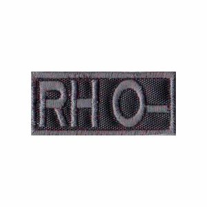 Patch Bordado - Saude Tipo Sanguineo Sangue Rh O- PL60308-139