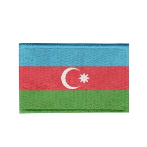 Patch Sublimado Bandeira Azerbaijan 8,0x5,5 Bordado