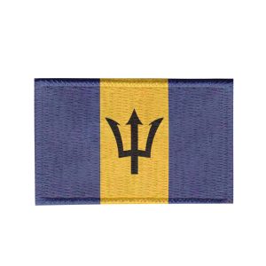 Patch Sublimado Bandeira Barbados 8,0x5,5 Bordado