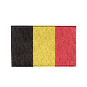 Patch Sublimado Bandeira Bélgica 8,0x5,5 Bordado