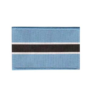 Patch Sublimado Bandeira Botswana 8,0x5,5 Bordado