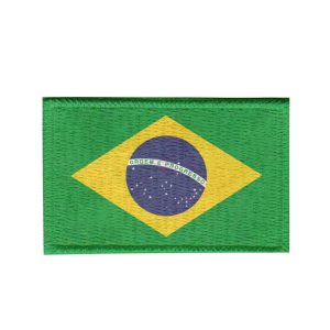 Patch Sublimado Bandeira Brasil 8,0x5,5 Bordado