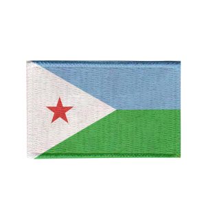 Patch Sublimado Bandeira Djibouti (ou Djibuti) 8,0x5,5