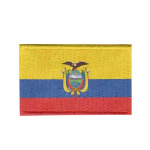 Patch Sublimado Bandeira Equador 8,0x5,5 Bordado