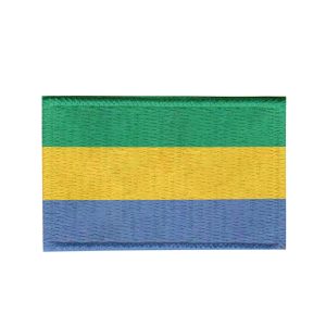 Patch Sublimado Bandeira Gabão 8,0x5,5 Bordado