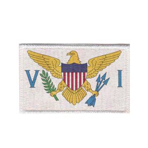 Patch Sublimado Bandeira Ilhas Virgens 8,0x5,5 Bordado