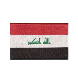 Patch Sublimado Bandeira Iraque 8,0x5,5 Bordado