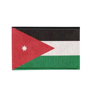 Patch Sublimado Bandeira Jordânia 8,0x5,5 Bordado