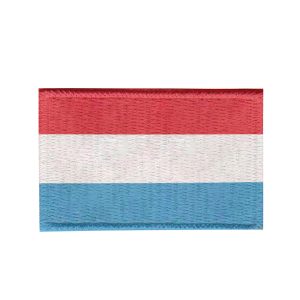 Patch Sublimado Bandeira Luxemburgo 8,0x5,5 Bordado