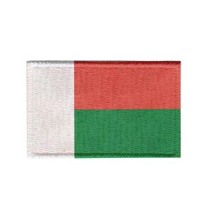 Patch Sublimado Bandeira Madagascar 8,0x5,5 Bordado
