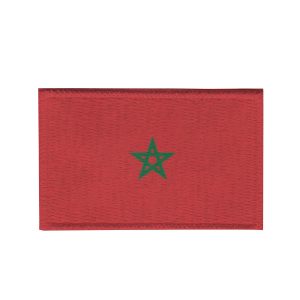 Patch Sublimado Bandeira Marrocos 8,0x5,5 Bordado