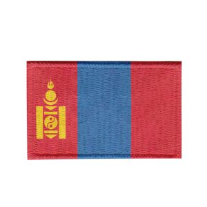 Patch Sublimado Bandeira Mongólia 8,0x5,5 Bordado