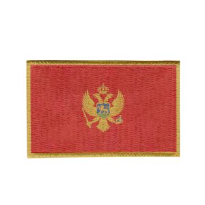 Patch Sublimado Bandeira Montenegro 8,0x5,5 Bordado