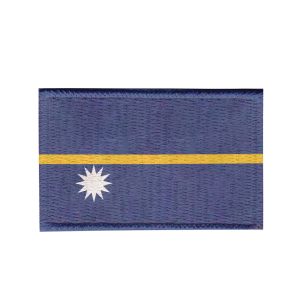 Patch Sublimado Bandeira Nauru 8,0x5,5 Bordado