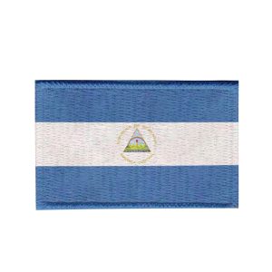 Patch Sublimado Bandeira Nicarágua 8,0x5,5 Bordado