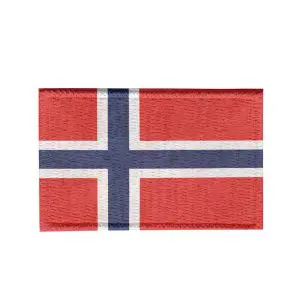 Patch Sublimado Bandeira Noruega 8,0x5,5 Bordado