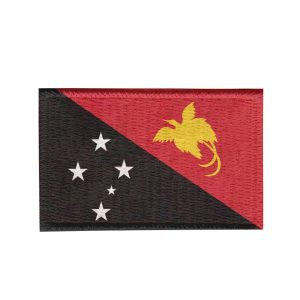 Patch Sublimado Bandeira Papua-Nova Guiné 8,0x5,5 Bordado