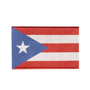 Patch Sublimado Bandeira Porto Rico 8,0x5,5 Bordado