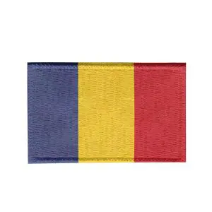 Patch Sublimado Bandeira Romênia 8,0x5,5 Bordado