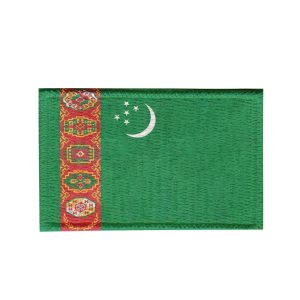 Patch Sublimado Bandeira Turcomenistão 8,0x5,5 Bordado