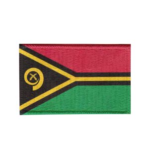 Patch Sublimado Bandeira Vanuatu 8,0x5,5 Bordado