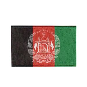 Patch Sublimado Bandeira Afeganistão 5,5x3,5 Bordado