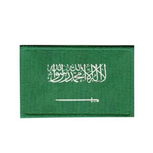 Patch Sublimado Bandeira Arabia saudita 5,5x3,5 Bordado