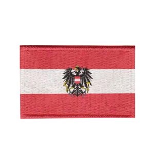 Patch Sublimado Bandeira Austria 5,5x3,5 Bordado