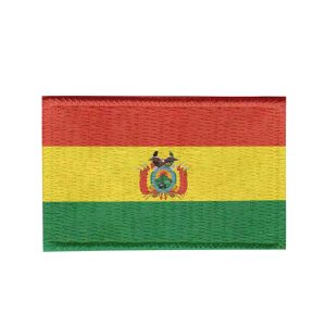 Patch Sublimado Bandeira Bolivia 5,5x3,5 Bordado