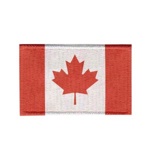 Patch Sublimado Bandeira Canadá 5,5x3,5 Bordado