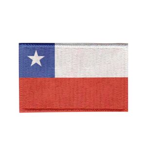 Patch Sublimado Bandeira Chile 5,5x3,5 Bordado