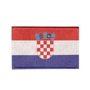 Patch Sublimado Bandeira Croácia 5,5x3,5 Bordado