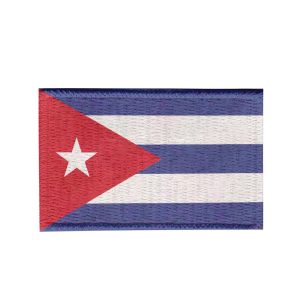 Patch Sublimado Bandeira Cuba 5,5x3,5 Bordado