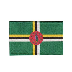 Patch Sublimado Bandeira Dominica 5,5x3,5 Bordado