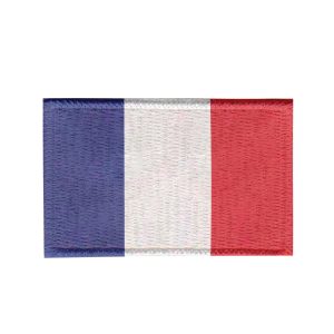 Patch Sublimado Bandeira França 5,5x3,5 Bordado