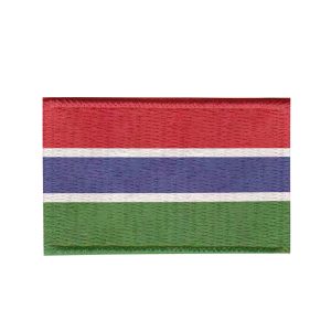 Patch Sublimado Bandeira Gâmbia 5,5x3,5 Bordado