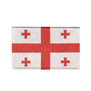 Patch Sublimado Bandeira Geórgia 5,5x3,5 Bordado