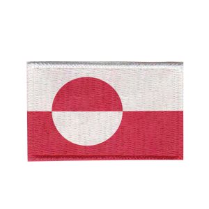 Patch Sublimado Bandeira Groenlândia 5,5x3,5 Bordado