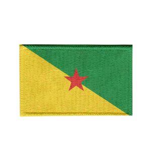 Patch Sublimado Bandeira Guiana Francesa 5,5x3,5 Bordado