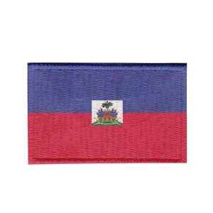 Patch Sublimado Bandeira Haiti 5,5x3,5 Bordado