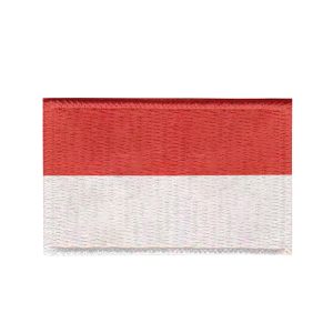 Patch Sublimado Bandeira Indonésia 5,5x3,5 Bordado