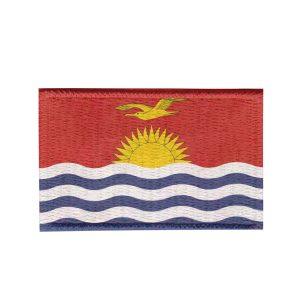 Patch Sublimado Bandeira Kiribati 5,5x3,5 Bordado