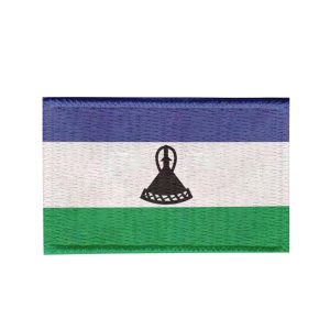 Patch Sublimado Bandeira Lesoto 5,5x3,5 Bordado