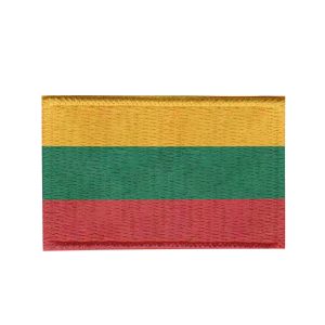 Patch Sublimado Bandeira Lituânia 5,5x3,5 Bordado