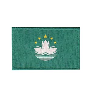 Patch Sublimado Bandeira Macau 5,5x3,5 Bordado