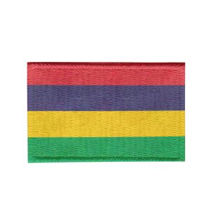 Patch Sublimado Bandeira Maurícia 5,5x3,5 Bordado