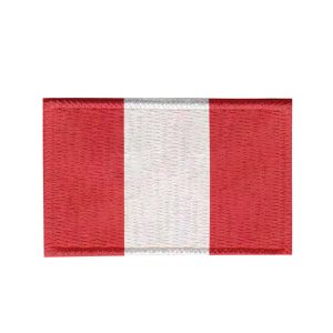 Patch Sublimado Bandeira Peru 5,5x3,5 Bordado