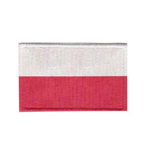 Patch Sublimado Bandeira Polônia 5,5x3,5 Bordado