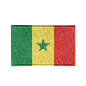 Patch Sublimado Bandeira Senegal 5,5x3,5 Bordado